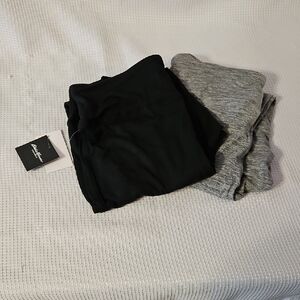 Black and Gray Leggings Set